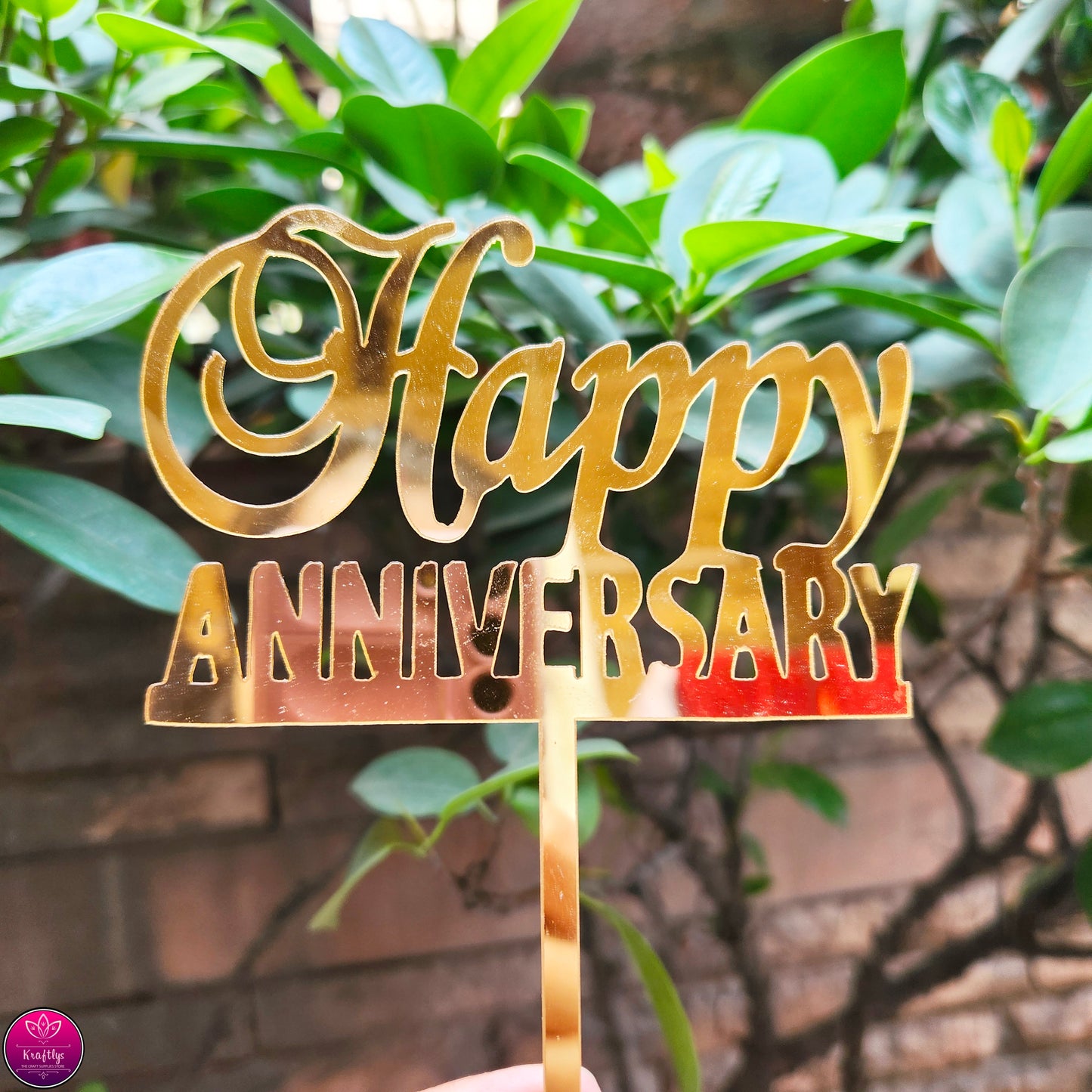 HAPPY ANNIVERSARY | CAKE TOPPER