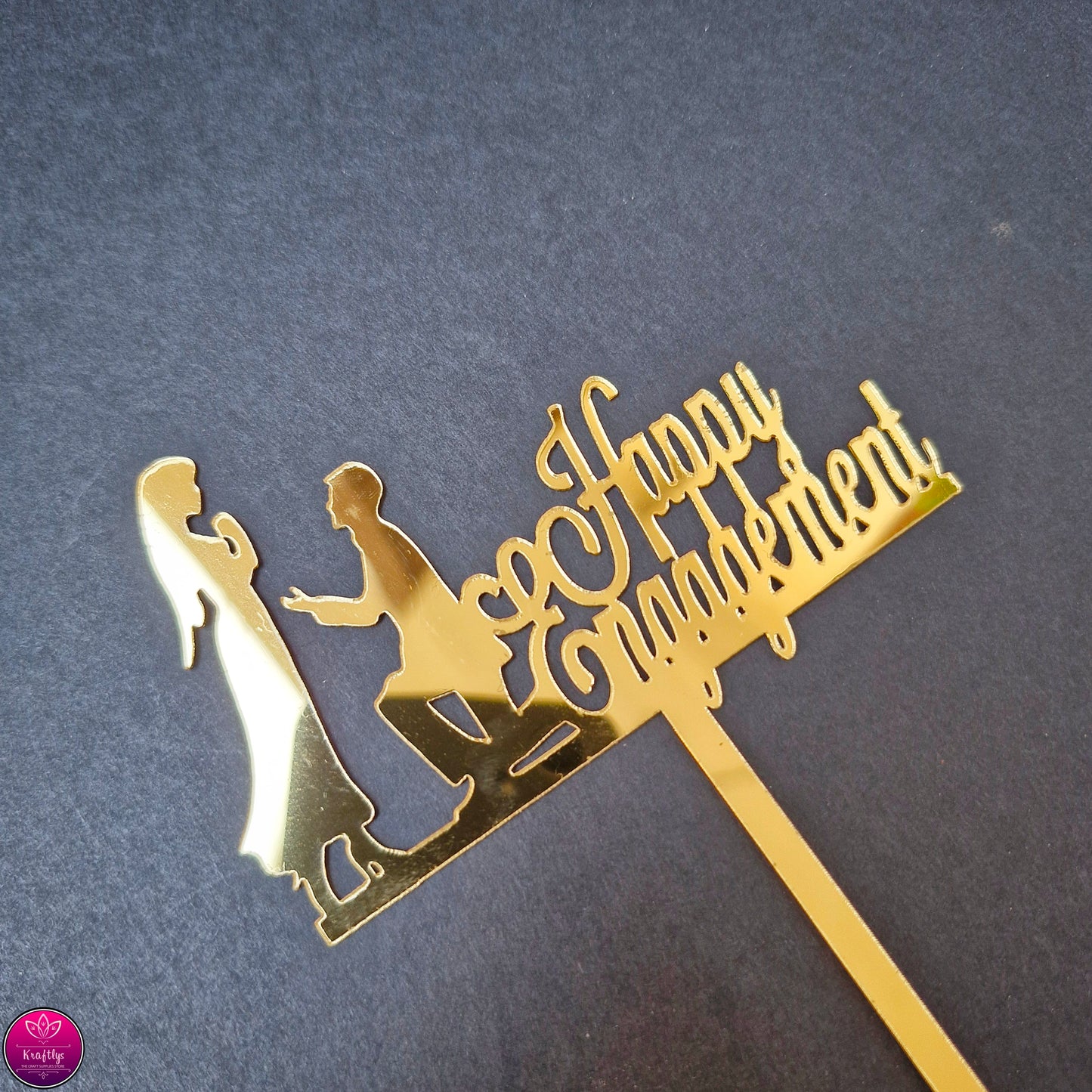 HAPPY ENGAGEMENT | CAKE TOPPER