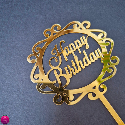 HAPPY BIRTHDAY | CAKE TOPPER #3