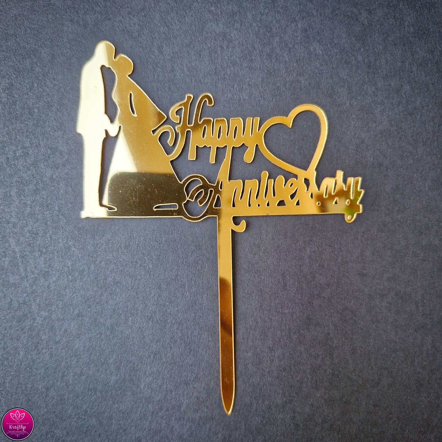 HAPPY ANNIVERSARY | CAKE TOPPER #3