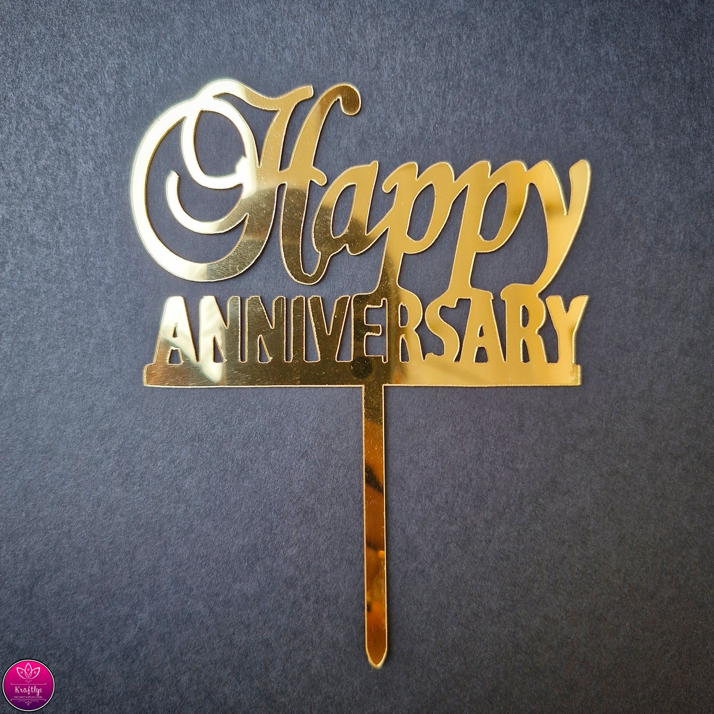 HAPPY ANNIVERSARY | CAKE TOPPER