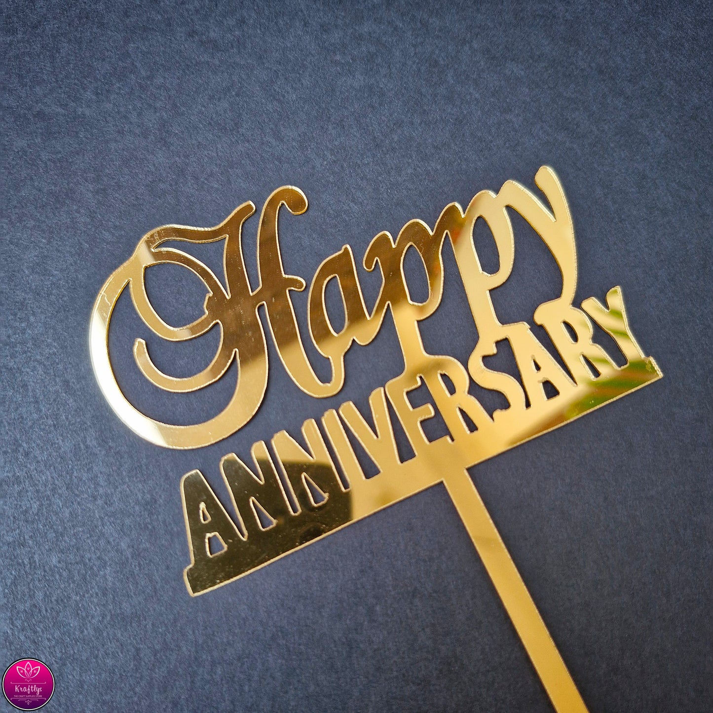 HAPPY ANNIVERSARY | CAKE TOPPER