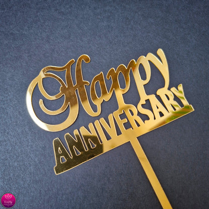 HAPPY ANNIVERSARY | CAKE TOPPER