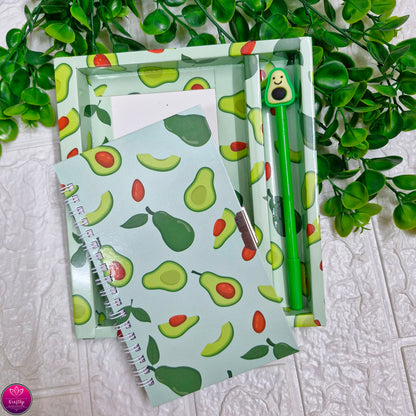 AVOCADO DIARY SET | CUTE NOTEBOOK