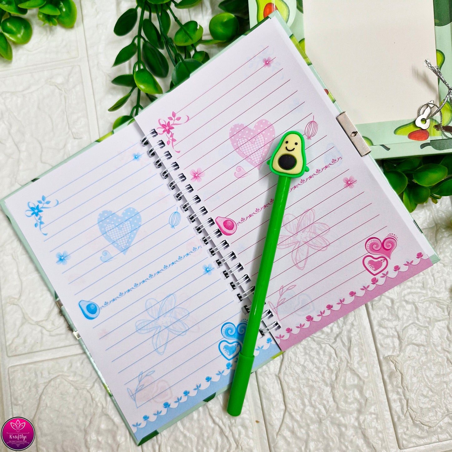 AVOCADO DIARY SET | CUTE NOTEBOOK