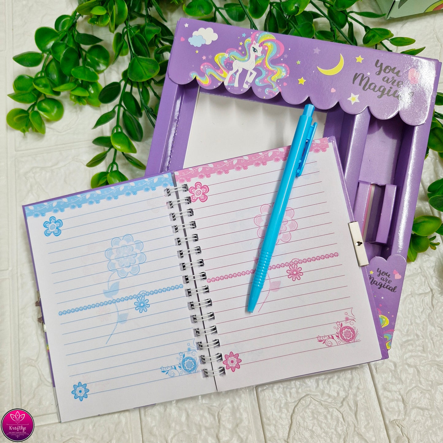 UNICORN DIARY SET | CUTE NOTEBOOK