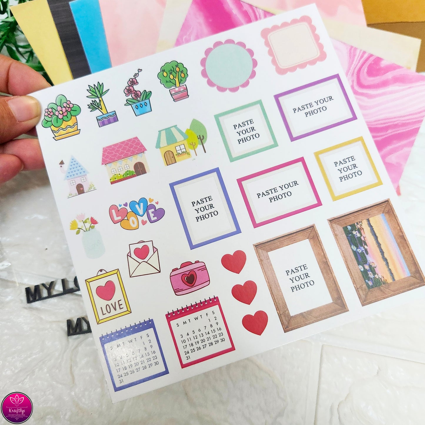 FRIDGE MAGNET KIT | SCRAPBOOKING KIT COMBO