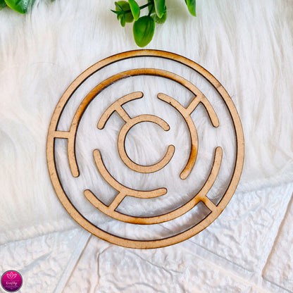 ROUND MAZE MDF CUTOUT