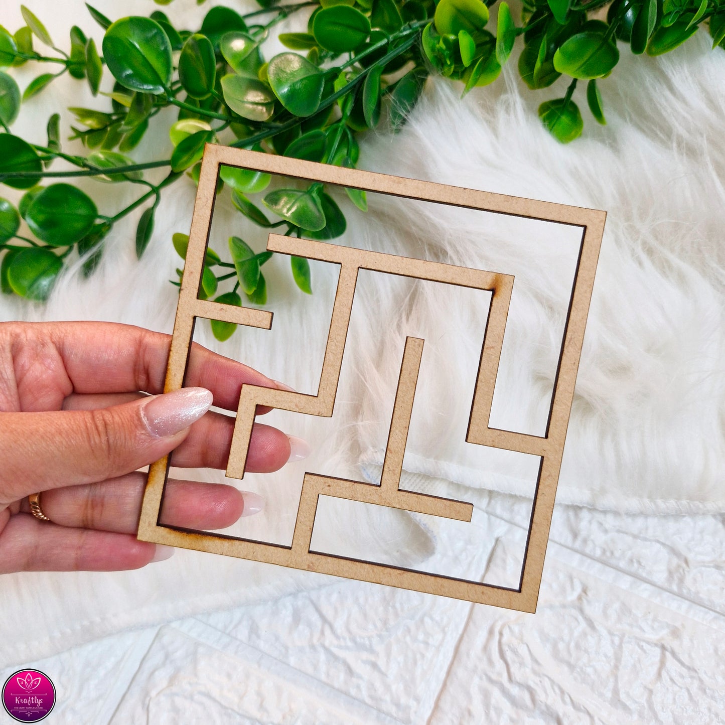 SQUARE MAZE MDF CUTOUT