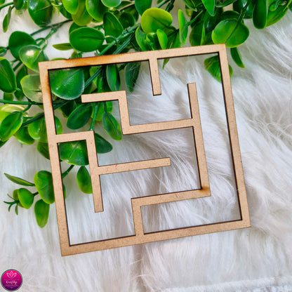 SQUARE MAZE MDF CUTOUT