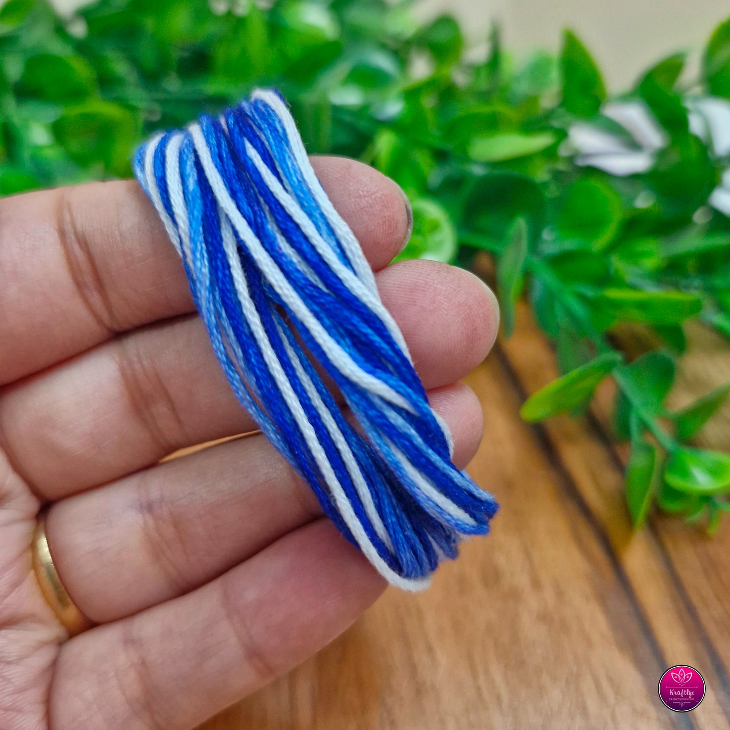 RAKHI THREADS | BLUE & WHITE