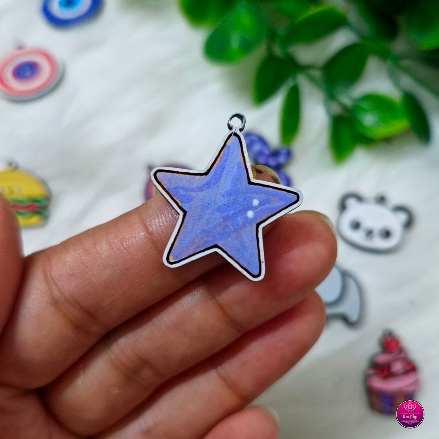 CUTE RAKHI WOODEN CHARMS | HANDPAINTED RAKSHABANDHAN CHARMS