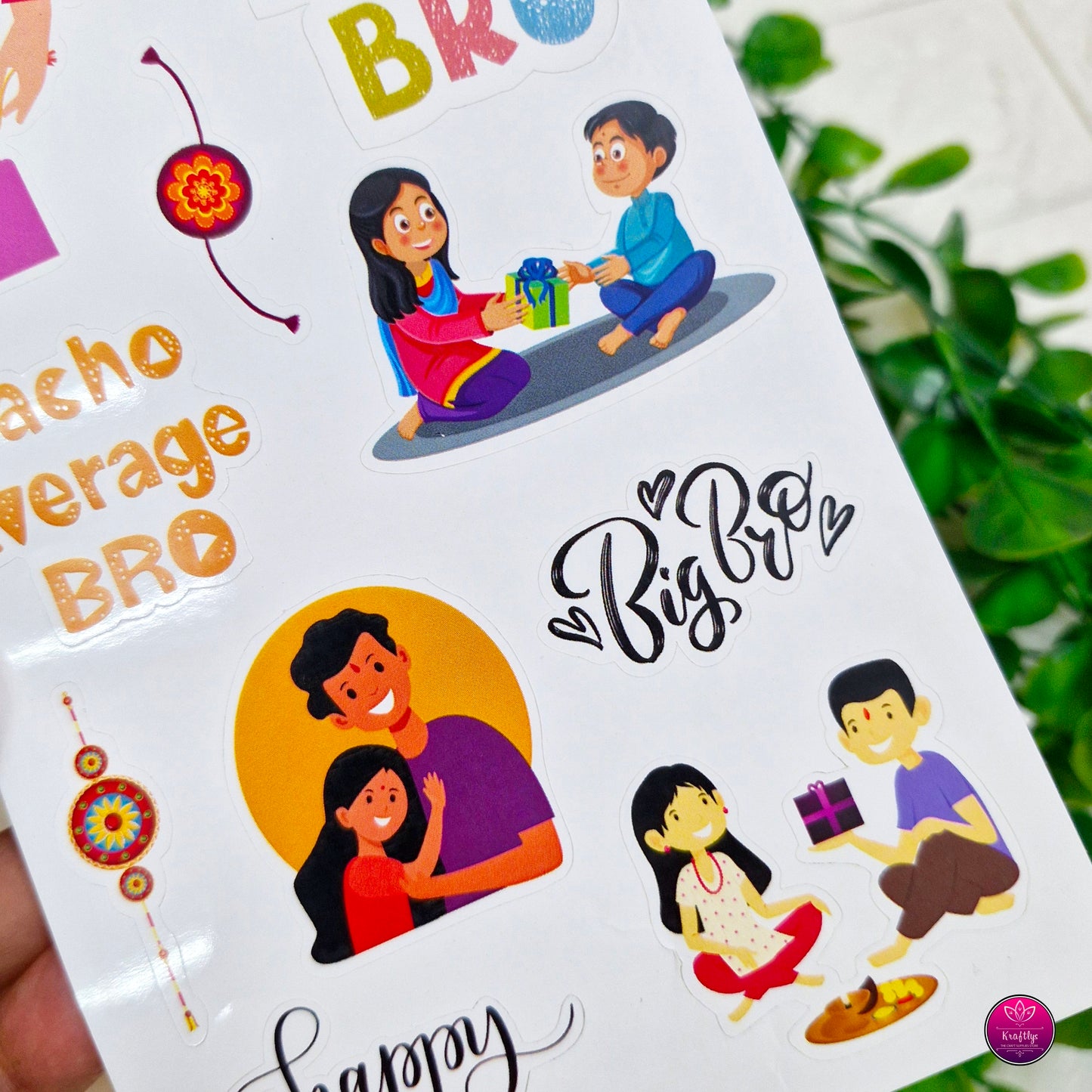 2D VINYL STICKER | RAKSHABANDHAN STICKER