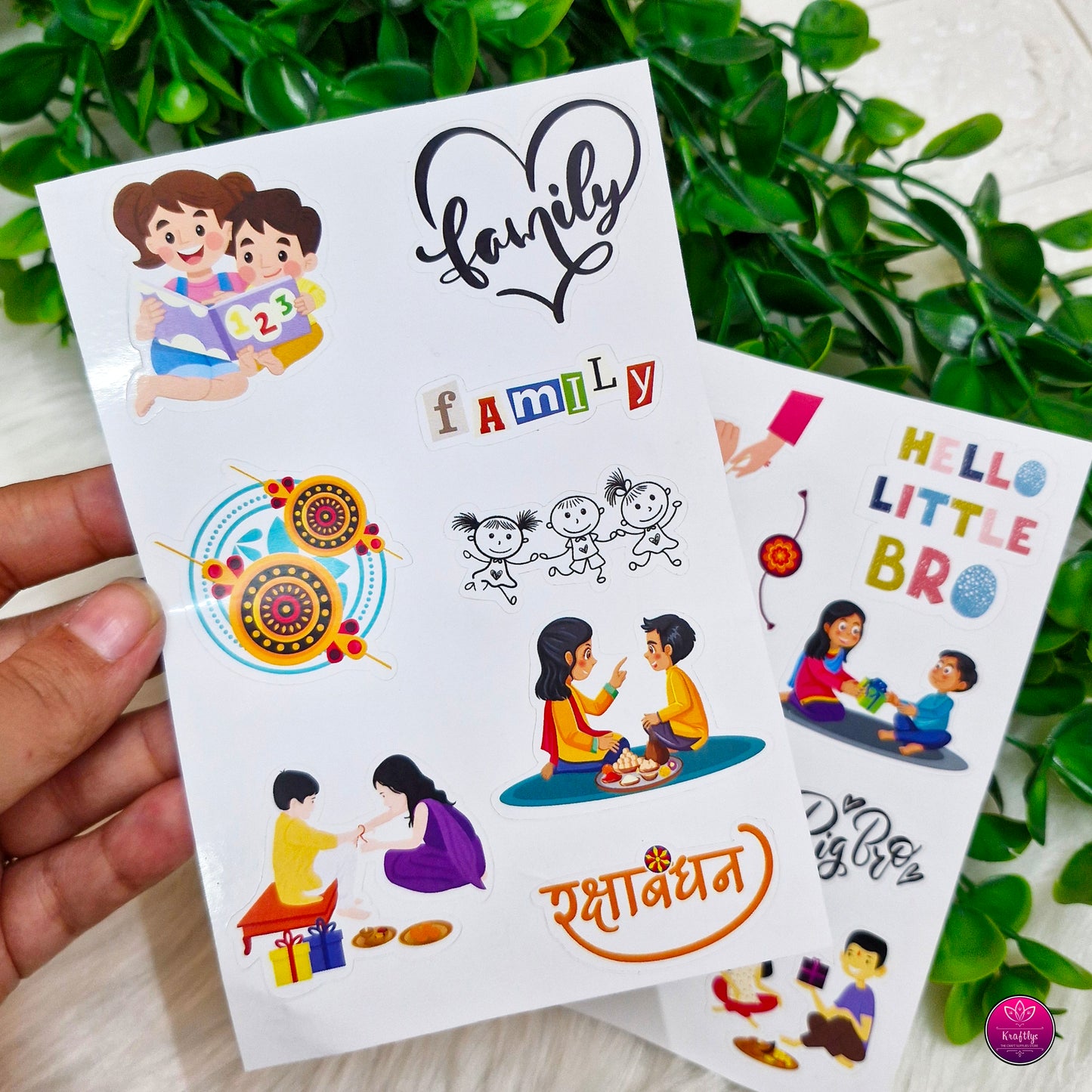 2D VINYL STICKER | RAKSHABANDHAN STICKER