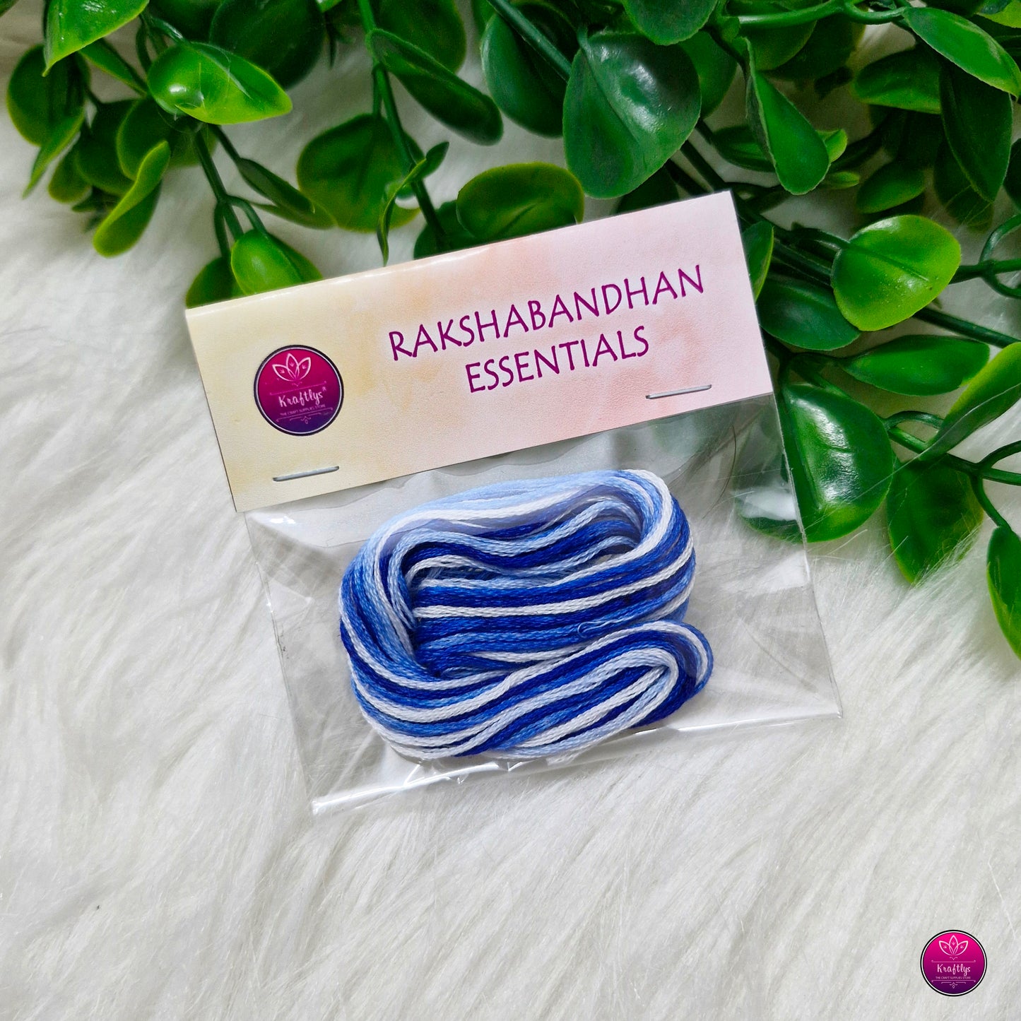 RAKHI THREADS | BLUE & WHITE