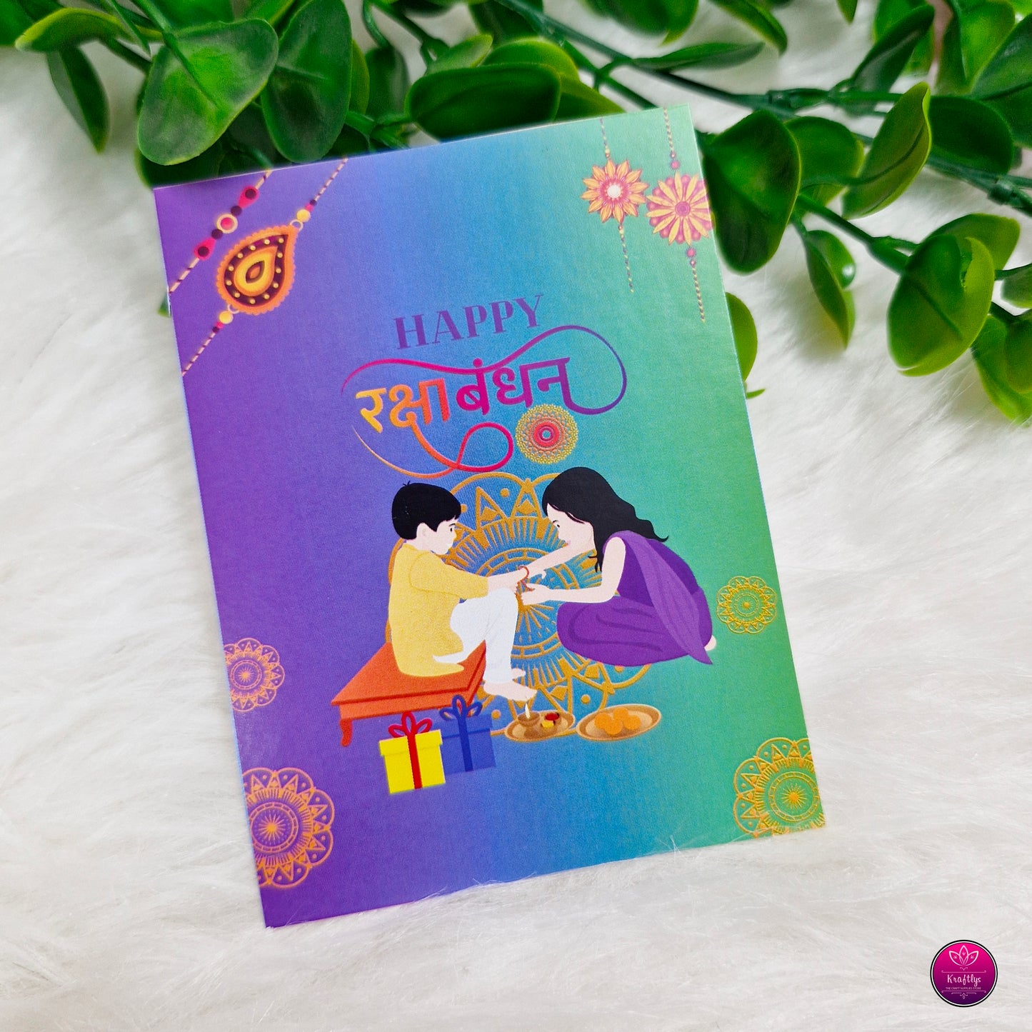 TRADITIONAL RAKHI GREETING CARDS | RAKSHABANDHAN CARDS