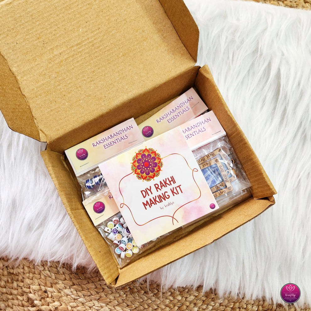 DIY RAKHI MAKING KIT | DIY KIT 5 RAKHIS – Kraftlys