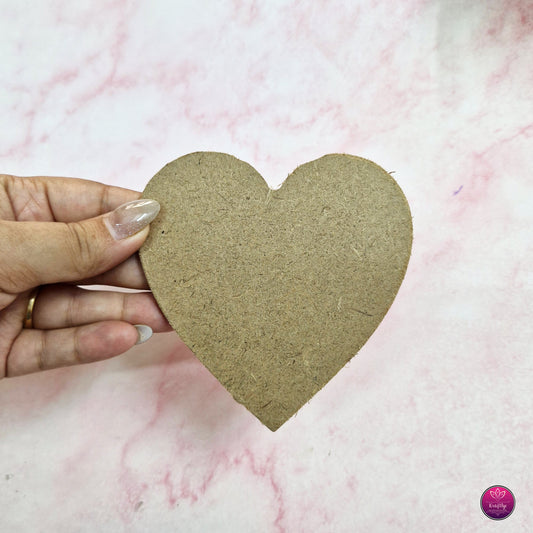 MDF Heart Shape Cutout – DIY Craft Base for Painting & Decoration