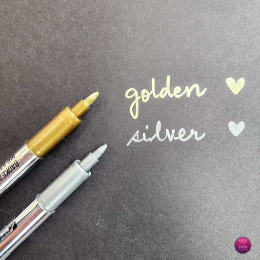 METTALIC MARKERS | GOLD & SILVER