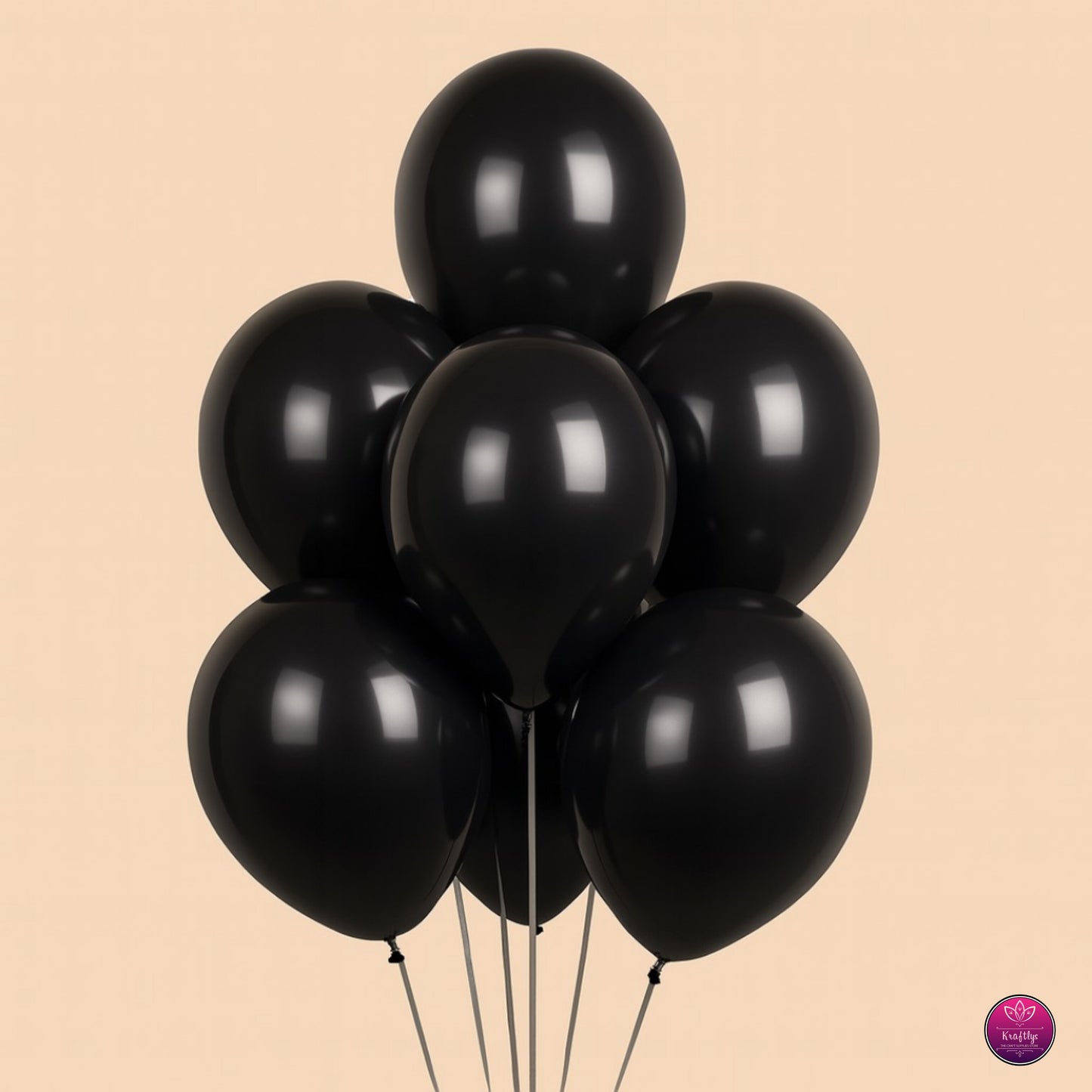 Metallic Chrome Helium Balloons – Shiny Party Decor | Pack of 50 Pcs