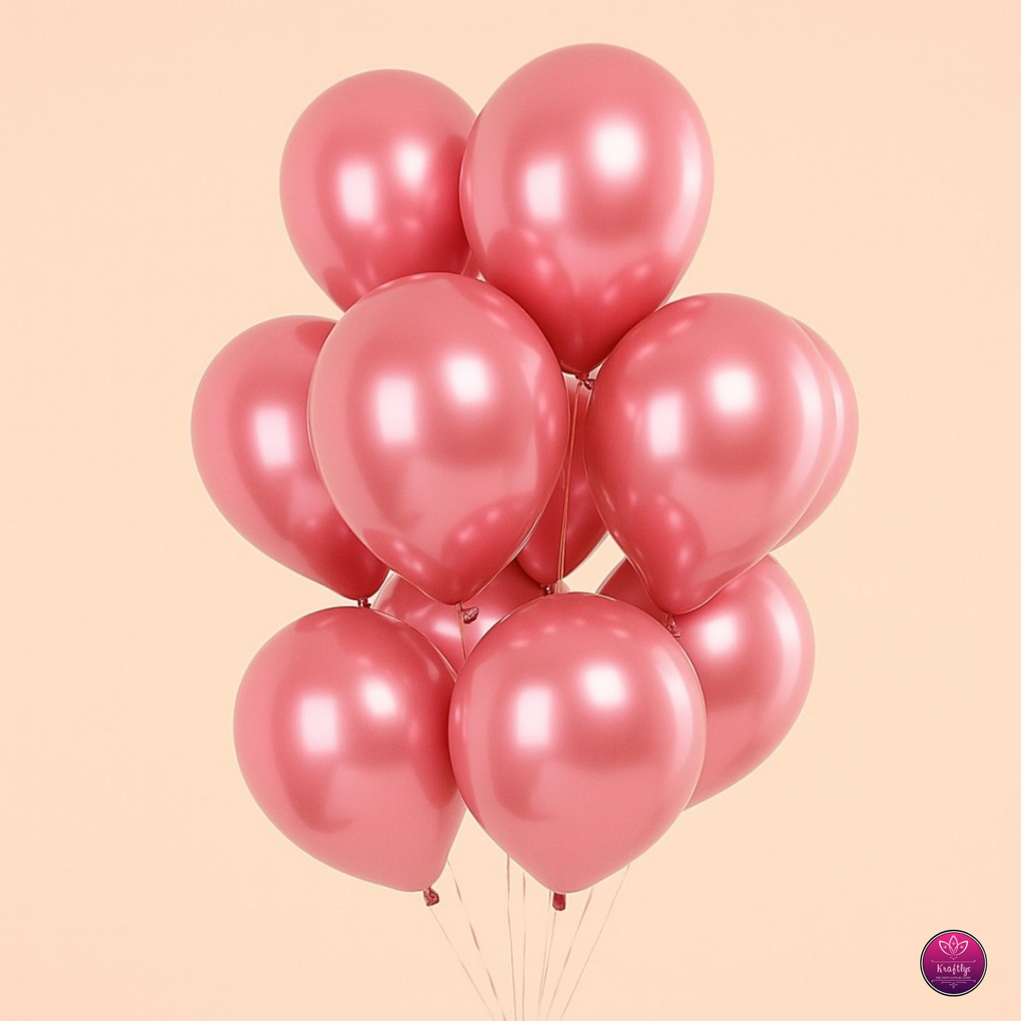 Metallic Chrome Helium Balloons – Shiny Party Decor | Pack of 50 Pcs