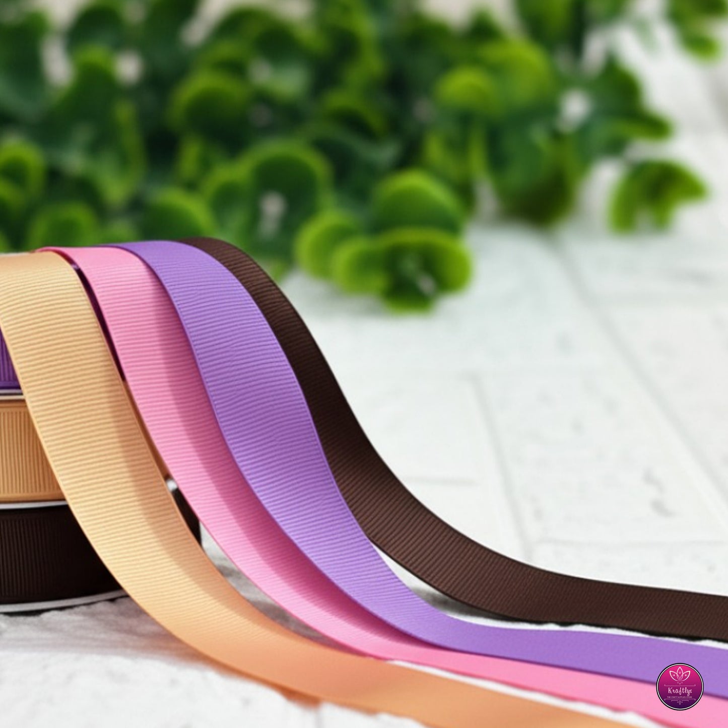 1 Inch Premium Grosgrain Ribbons for Crafts, Gift Wrapping & Decorations - 45 meters
