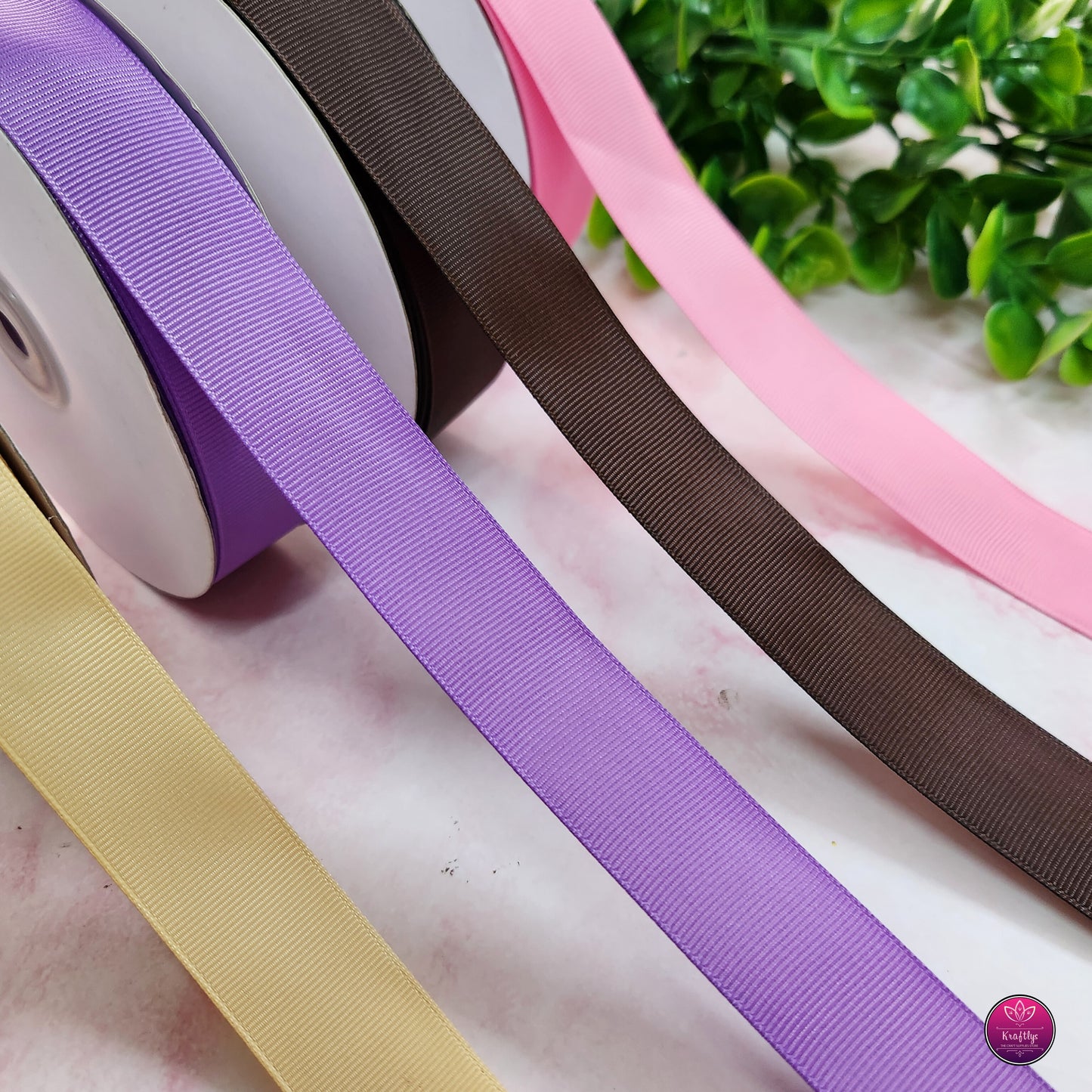 1 Inch Premium Grosgrain Ribbons for Crafts, Gift Wrapping & Decorations - 45 meters