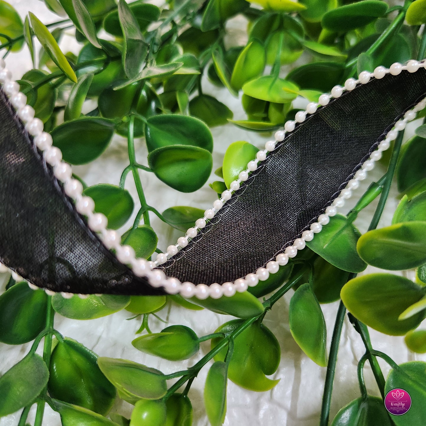 1 Inch Elegant Pearl Organza Ribbon - Decorative Ribbon for Gift Wrapping, Crafts & Events