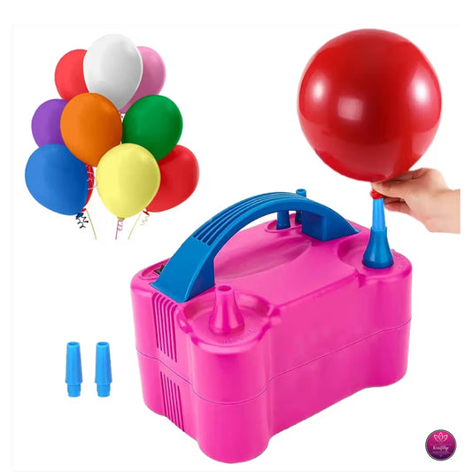 Electric Balloon Pump Machine – Dual Nozzle Inflator for Party Decoration, Fast & Easy Balloon Blower (Auto & Semi-Auto Mode)