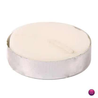 50 pcs Premium Unscented Tealight Candles for Diwali & Festive Decor - Wax Diya Candle