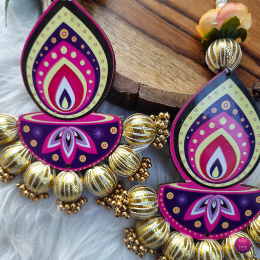 Diya Deepawali Handmade Decorative Latkan for Diwali – Door Hanging Toran for Festive Home Décor
