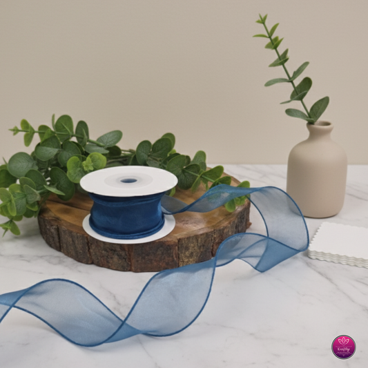 Luxe 1.5 Inch Wired Net Ribbon - Decorative Ribbon for Gift Wrapping, Crafts & Events