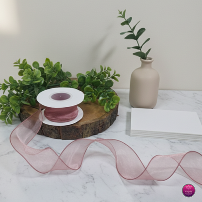 Luxe 1.5 Inch Wired Net Ribbon - Decorative Ribbon for Gift Wrapping, Crafts & Events