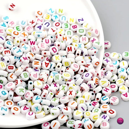 BEADS | ALPHABETS FLAT CIRCLE