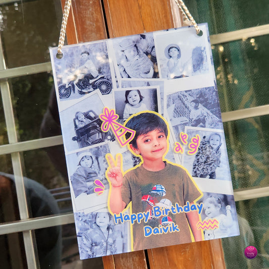 Personalized Acrylic Photo Collage Hanging Plaque | Custom Memory Board Gift