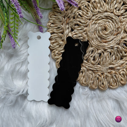 Acrylic Bookmark Blanks - Premium DIY Transparent, Black & White Bookmarks