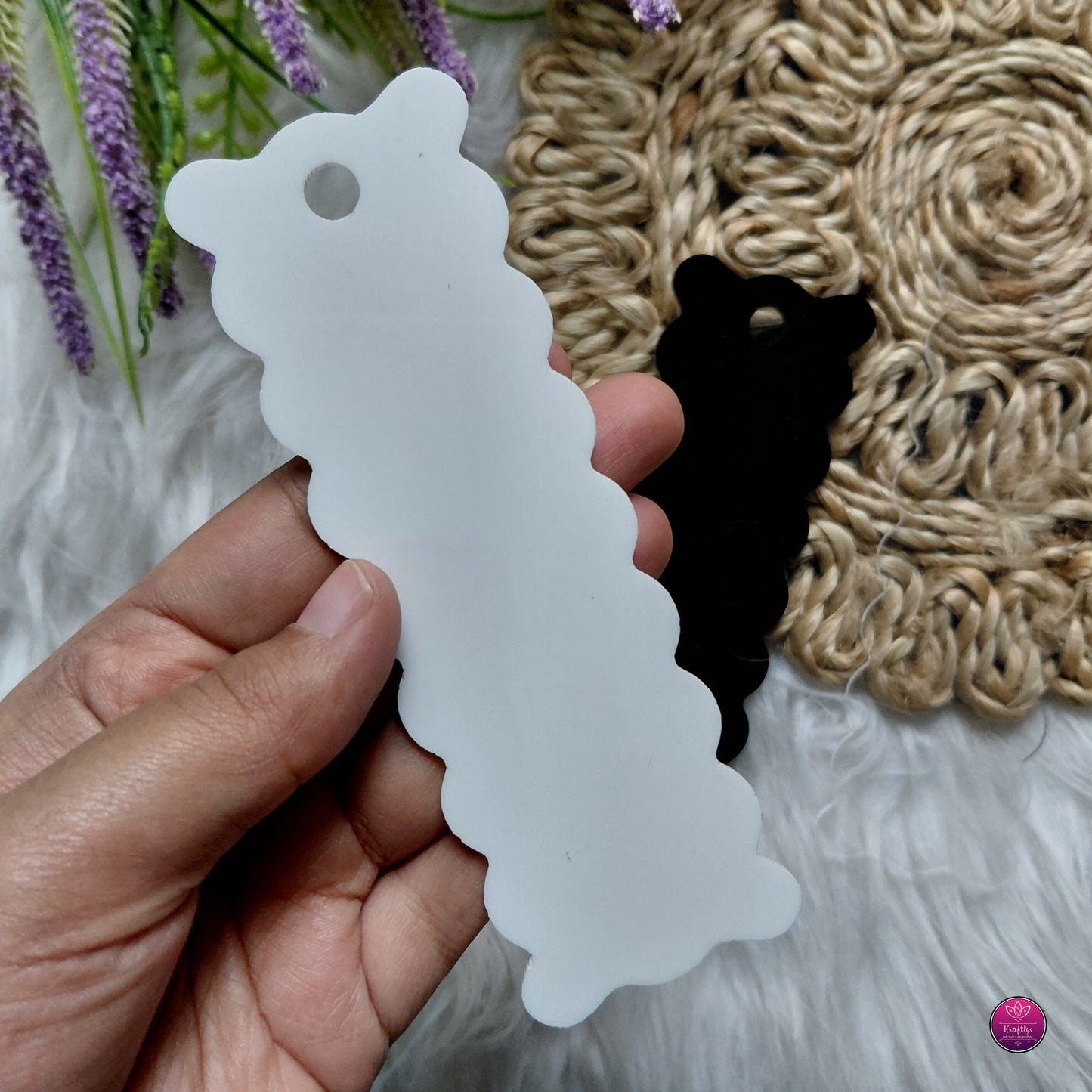Acrylic Bookmark Blanks - Premium DIY Transparent, Black & White Bookmarks