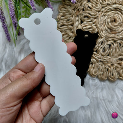 Acrylic Bookmark Blanks - Premium DIY Transparent, Black & White Bookmarks