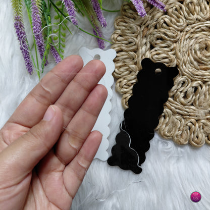 Acrylic Bookmark Blanks - Premium DIY Transparent, Black & White Bookmarks