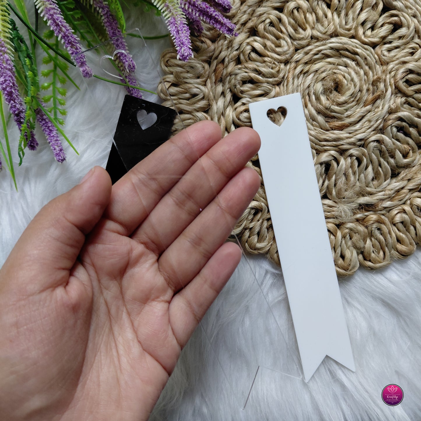 Acrylic Bookmark Blanks - Premium DIY Transparent, Black & White Bookmarks
