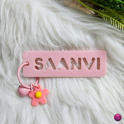 Personalized Name Bag Charms for Kids - Rectangle