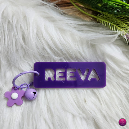 Personalized Name Bag Charms for Kids - Rectangle