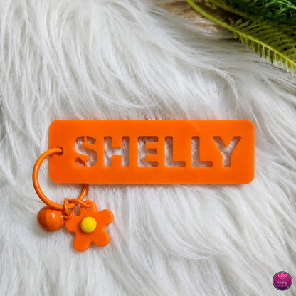 Personalized Name Bag Charms for Kids - Rectangle