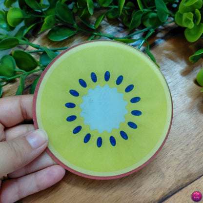 Fruit Acrylic Coasters - Set of 4 Vibrant Printed Round Coaster