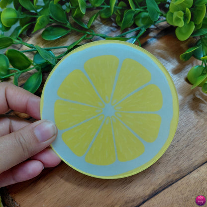 Fruit Acrylic Coasters - Set of 4 Vibrant Printed Round Coaster