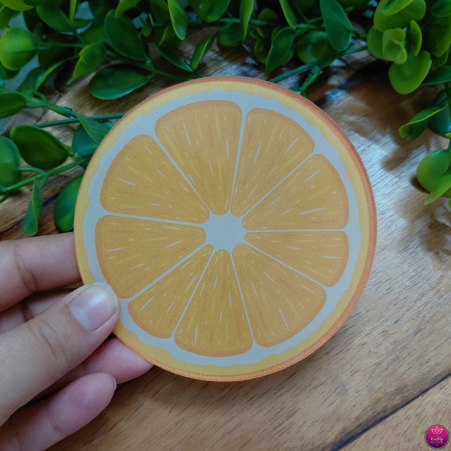 Fruit Acrylic Coasters - Set of 4 Vibrant Printed Round Coaster