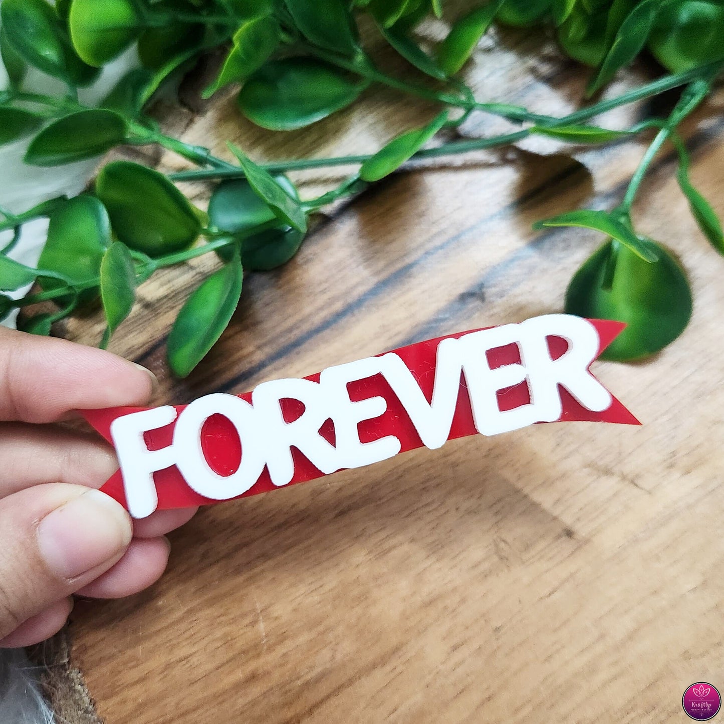 3D Acrylic Banner Wordings 3 pcs - Bestie - Special - Forever