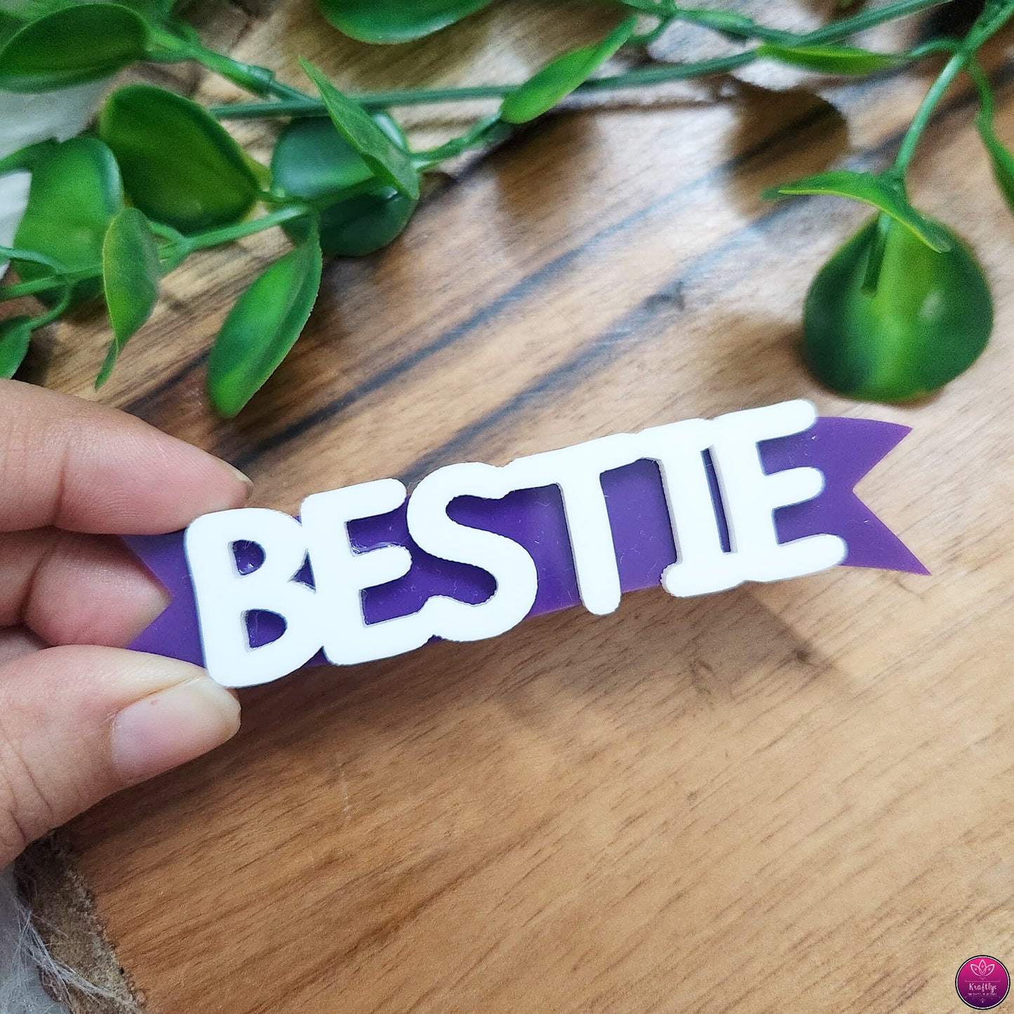 3D Acrylic Banner Wordings 3 pcs - Bestie - Special - Forever