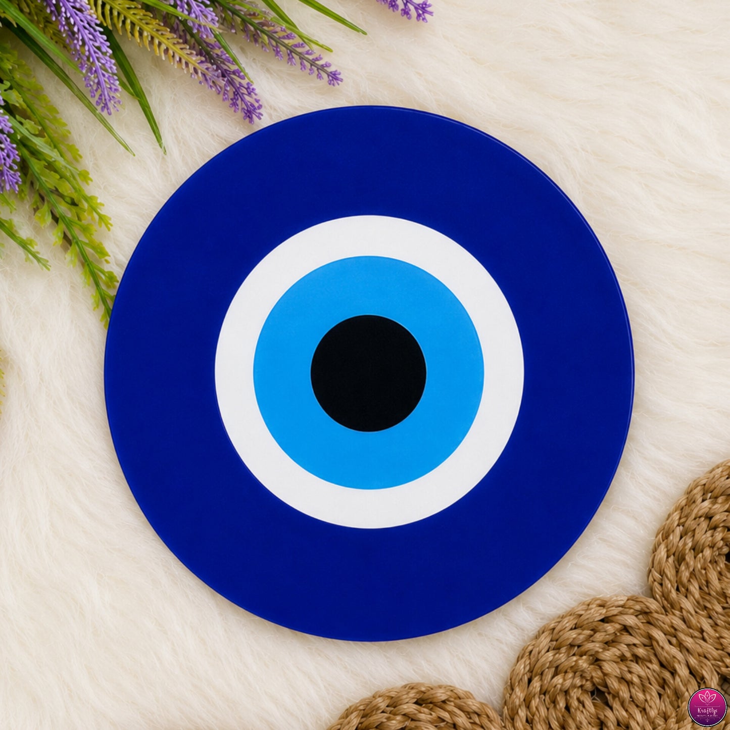 Designer Acrylic Coasters - Set of 6 Vibrant Printed Round Coaster