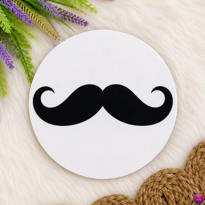 Designer Acrylic Coasters - Set of 6 Vibrant Printed Round Coaster